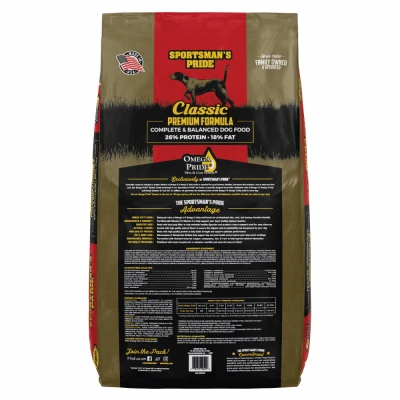 Premium Adult Formula Dry Dog Food 26 Percent Protein 18 Percent Fat 40 Pounds Bag