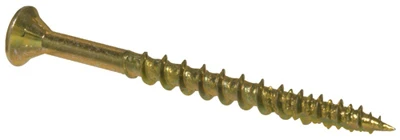 Procrafter Wood Screws, Yellow Zinc, #8 x 2-In., 50-Pk.