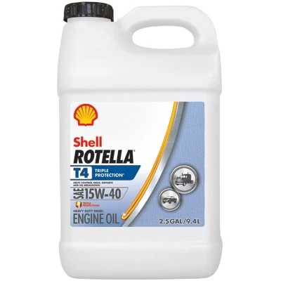 Motor Oil, Heavy-Duty 15W-40, 2.5 Gallons