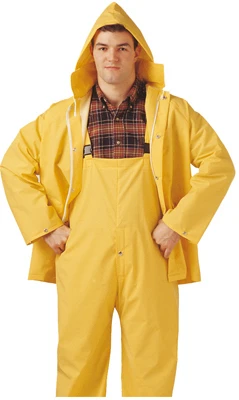Comfort-tuff Pvc/polyester Rainsuit, .35-mm, Yellow, Xxl - Complete Set