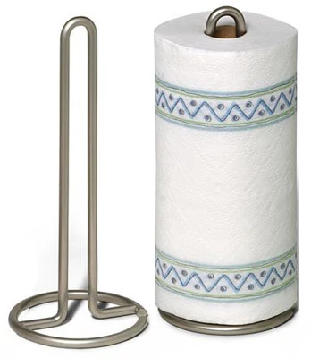 Euro Paper Towel Holder, Satin Nickel