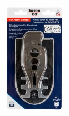 PEX Pocket Crimper Tool for Plumbing and Piping Connections