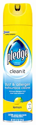 Dust & Allergen Multi-Surface Cleaner, Lemon Scent, 9.7 oz.