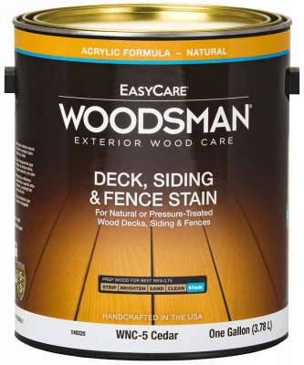 Woodsman Deck, Siding & Fence Stain, Acrylic, Cedar, 1 Gallon