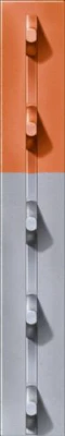Gray Studded T-Post, 5 Feet Length by 1 and 1 Third Inches Width