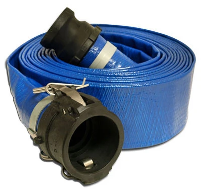 PVC Discharge Hose, Coupled Poly C x E, 2-Ft. x 25-Ft.