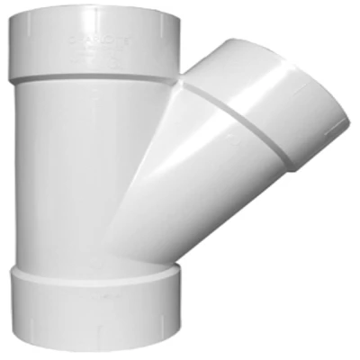 Schedule 40 DMV Pipe Wye, 1-1/2 In.