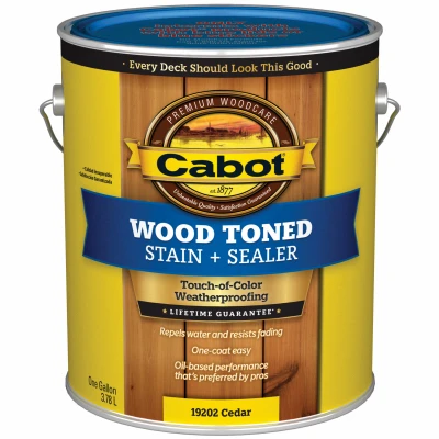 Wood Toned Deck & Siding Stain, Cedar, 1-Gallon