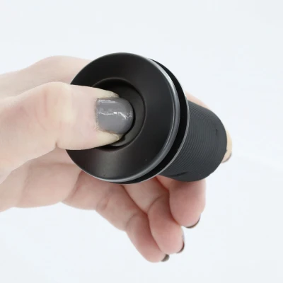 Garbage Disposal Replacement Air Switch Button, Top Mount, Matte Black Finish