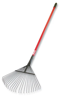 Thatching / Leaf Rake, Heavy-Duty Steel,  63-In. Fiberglass