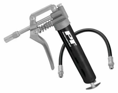 Mini Pistol Grip Grease Gun, 12 In. Flex Hose, 3 oz.