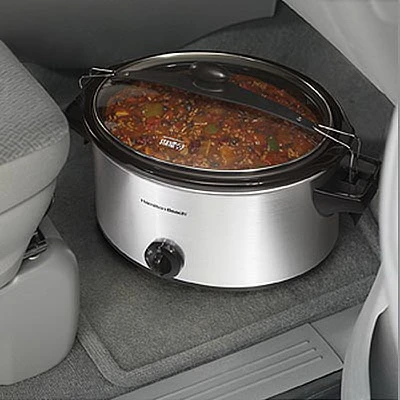 Stay-or-Go Slow Cooker 6 Quart Capacity with Removable Stoneware and Glass Lid