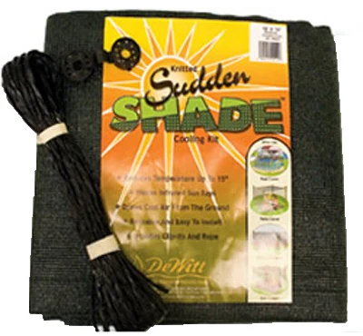 Sudden Shade Black Fabric Canopy, 12 Feet by 12 Feet, Durable Outdoor Shade Cover