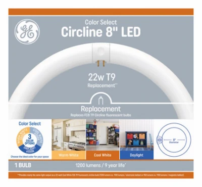 LED Circline Light Bulb, 13.5 Watt, 8 In. Diameter