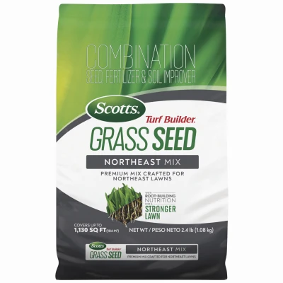 Turf Builder Grass Seed Northeast Mix, 2.4 Lbs., Covers 370 Sq. Ft.