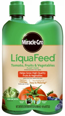 LiquaFeed Tomato, Fruits & Vegetables Plant Food, 16-Fl. oz. Refill Bottles, 2-Pack