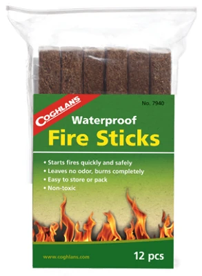 12-Pack Waterproof Fire Sticks