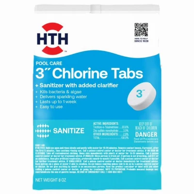 Pool Care Chlorine Tablets Advanced, 3 In., 8 oz.