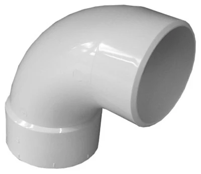 Schedule 40 PVC Long Turn Street Elbow, 90 Degrees, 3 In.