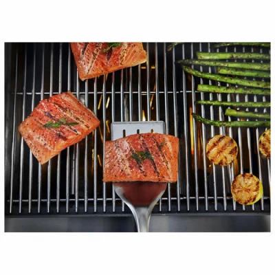 Precision 18 In. Stainless Steel Grill Spatula With Non-slip Grip Handle