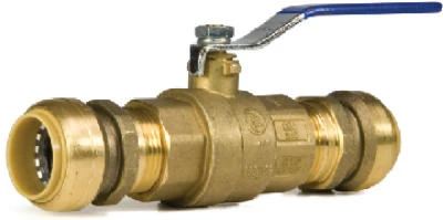 Push On Ball Valve, Low Lead, 3/4-In.