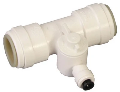 PEX Pipe Ice Maker Valve, 1/2 x 1/2 x 1/4 In.