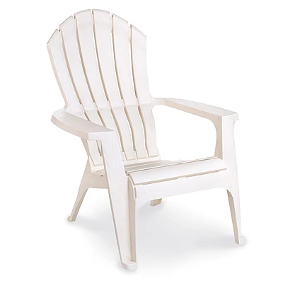 RealComfort Adirondack Chair, Ergonomic, White