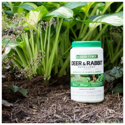 Deer and Rabbit Repellent Granular, 2 Pounds, Effective Animal Deterrent