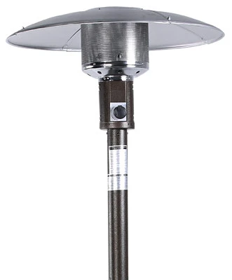 Outdoor Patio Heater, Steel With Bronze Finish, 40,000-BTU