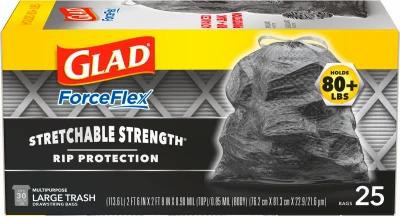 ForceFlex Outdoor Trash Bag, 30 Gallon, 25-Ct.
