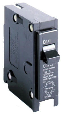 EATON Circuit Breaker, UL, Single Pole, 30A, 120-Volt