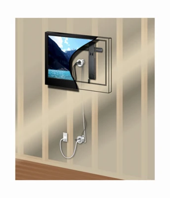 TV Power Cord & Cable Conceiler Wall Kit