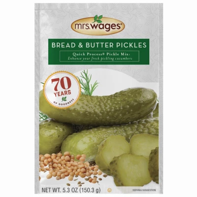 Pickling and Canning Mix, Bread N' Butter Pickles, Quick Process, 5.3-oz.