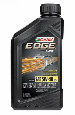 Edge 5w-40 Synthetic Motor Oil, 1 Quart With Syntec Power Technology