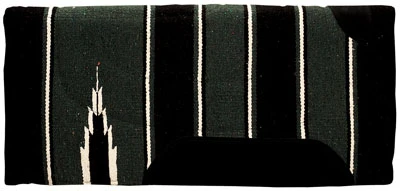 Economy Felt-Lined Saddle Pad with Navajo Pattern, 30 Inches by 30 Inches