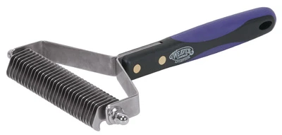 Weaver Livestock Shedding Comb With Stainless Steel Teeth And No-slip Grip
