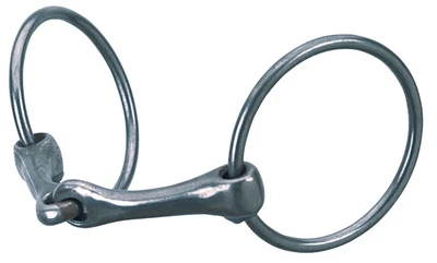 Snaffle Horse Bit, Iron Ring