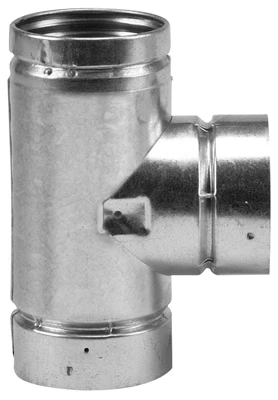 Pellet Stove Vent Tee With Cap, Type L, 4-inch - Model 244100