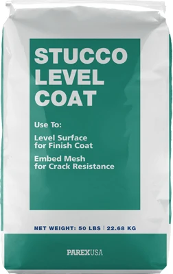 Polybond Stucco Level Coat, 50 Pounds - Surface Leveler & Mesh Adhesive