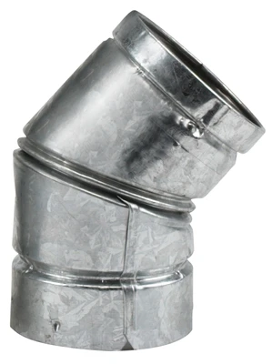 45 Degree Pellet Stove Elbow, Model 244216 For Type L Venting