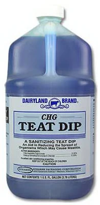 CHG Cow Teat Dip Sanitizer, 1 Gallon Container