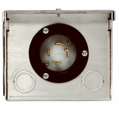 Generator Power Inlet Box Aluminum 30 Amp Durable Weather Resistant