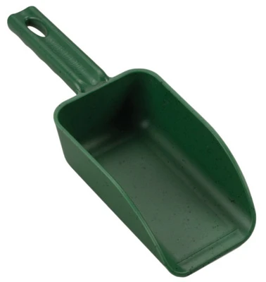 Poly Hand Scoop, Green, 2-Cup