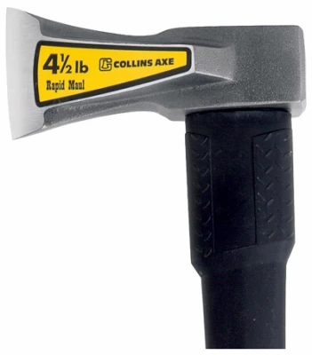 4.5 Lb Single Bit Splitting Maul 34 In. Fiberglass Handle With Overstrike Protection