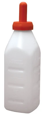 Calf Nursing Bottle Set, Snap-top, 2 Quarts With Nipple