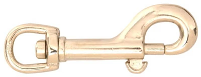 Swivel Bolt Snap, Round Eye, Nickel Plated, #5025, 3/8-In.