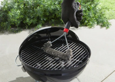 3-sided Stainless Steel Grill Brush, 12 In.