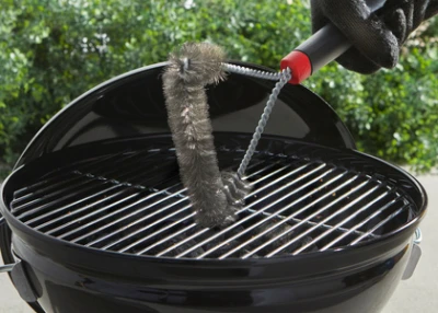 3-sided Stainless Steel Grill Brush, 12 In.