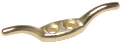 Rope Cleat, Brass Plated, #4015, 2.5-In.