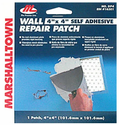 Drywall Patch Kit, 4 x 4-In.